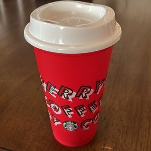 Never used Starbucks reusable holiday cup